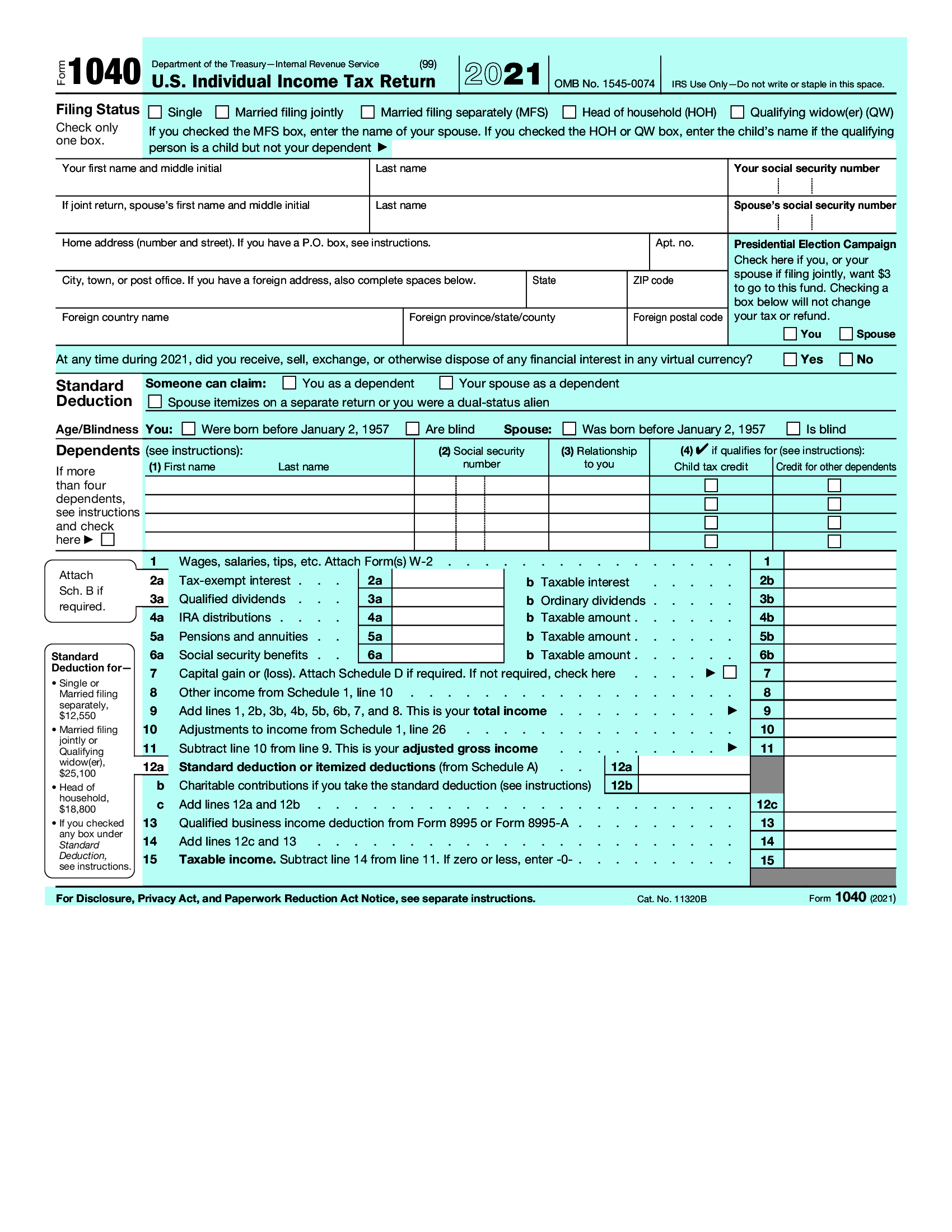 1040 Form Instructions 2022 1040 Form